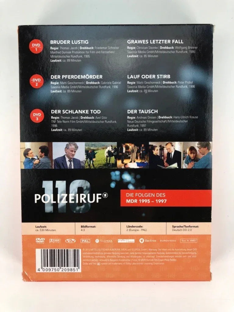 Polizeiruf 110 - MDR Box 2 (3 DVDs) | Günter Naumann Jaecki Schwarz und Andrea - vintbooks