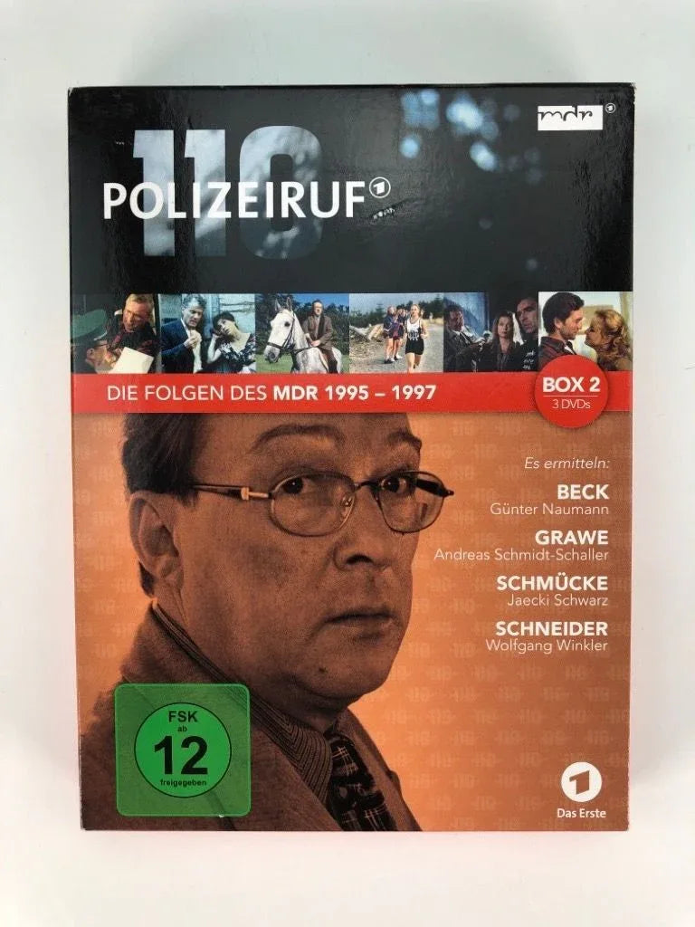 Polizeiruf 110 - MDR Box 2 (3 DVDs) | Günter Naumann Jaecki Schwarz und Andrea - vintbooks
